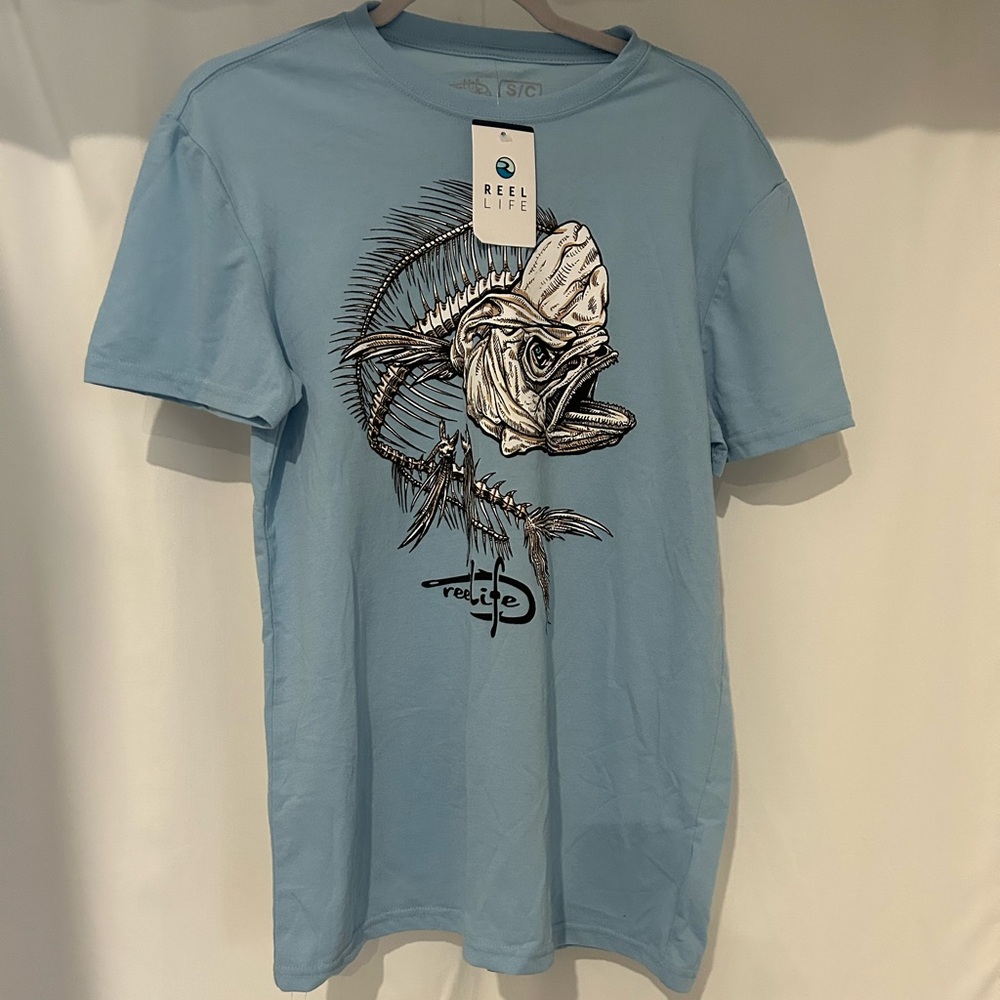 Reel Life Blue Graphic Men's Tee